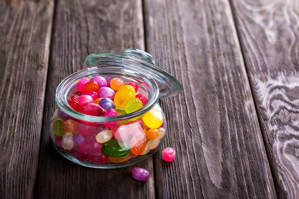 Candy in a jar